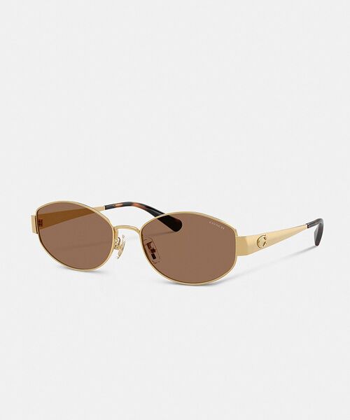 COACH（コーチ） サングラス C ハードウェア メタル ナロー オーバル