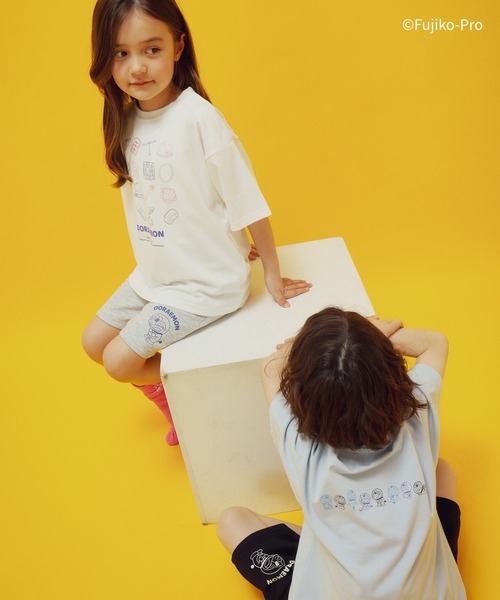 GLOBAL WORK（グローバルワーク） tシャツ ドラえもん/ヘビロッTEE半袖