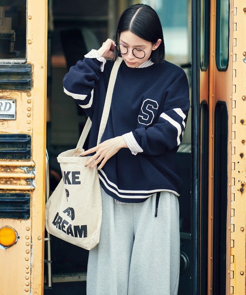 「Sunny clouds」 長袖ニット MEDIUM ネイビー レディース_画像4