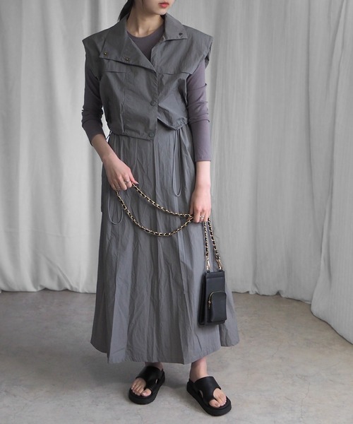 「minia」 フラットサンダル M ブラック レディース_画像6