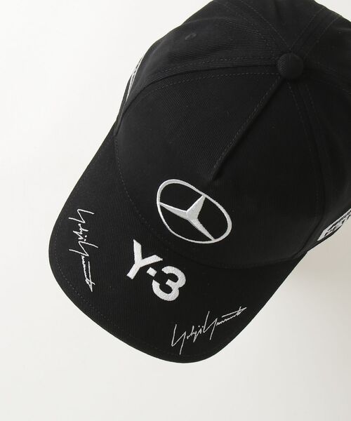 帽子 Y-3 FORMULA 1 TEAM PODIUM CAP adidas Y-3 MERCEDES-AMG PETRONAS FORMULA 1 TEAM PODIUM CAP - Black