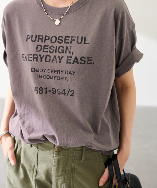 FRAMeWORK（フレームワーク） tシャツ カスレロゴプリントTシャツ