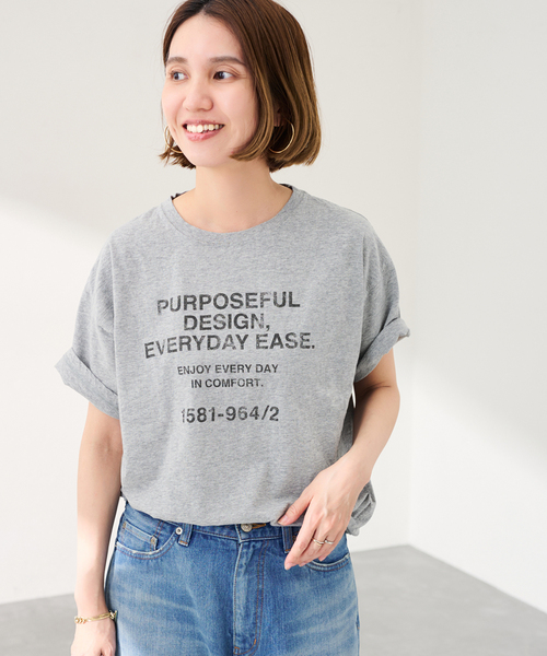 FRAMeWORK（フレームワーク） tシャツ カスレロゴプリントTシャツ