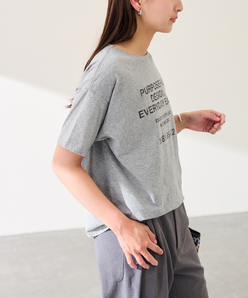 FRAMeWORK（フレームワーク） tシャツ カスレロゴプリントTシャツ