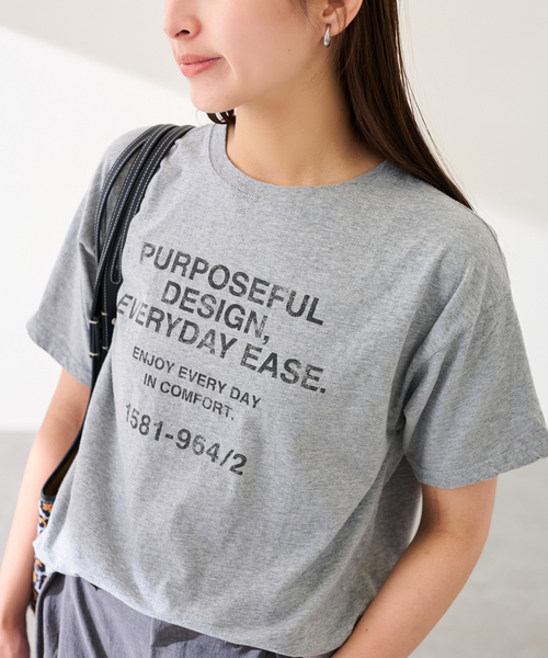FRAMeWORK（フレームワーク） tシャツ カスレロゴプリントTシャツ