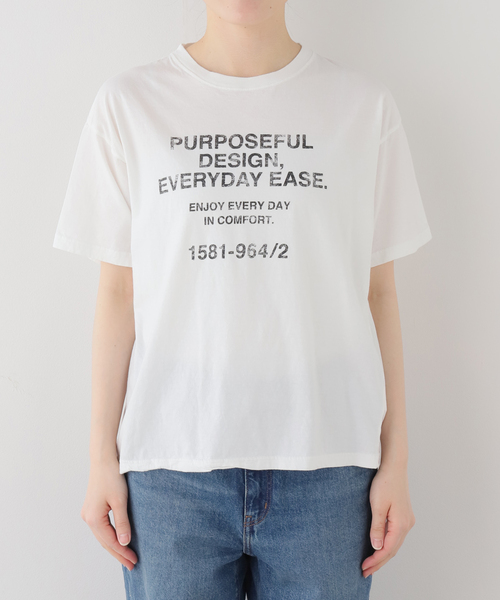 FRAMeWORK（フレームワーク） tシャツ カスレロゴプリントTシャツ