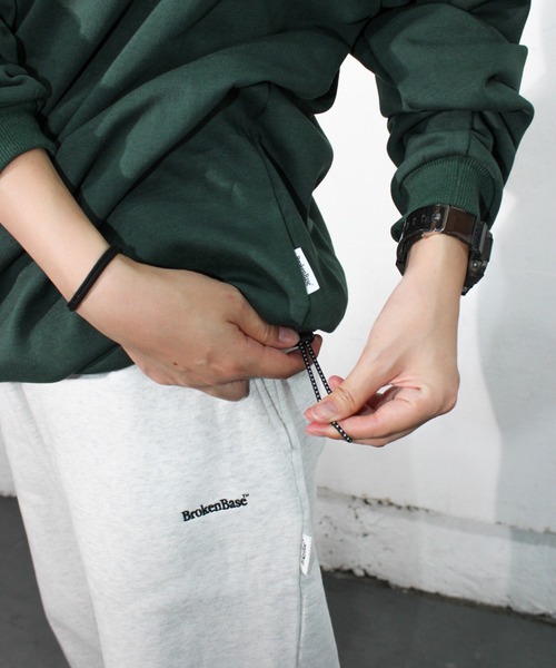 「BROKEN BASE」 長袖Tシャツ MEDIUM ネイビー メンズ_画像6