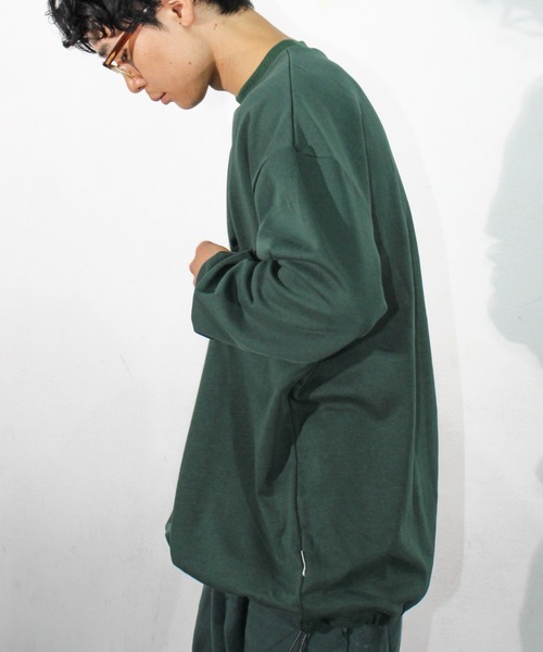 「BROKEN BASE」 長袖Tシャツ MEDIUM ネイビー メンズ_画像9