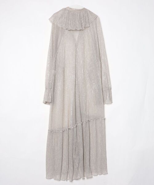 「CITYSHOP」 長袖ワンピース 38 シルバー レディースの画像