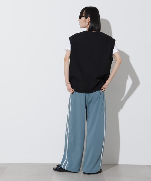「Apo(s)ture」 イージーパンツ M スミクロ レディース_画像8