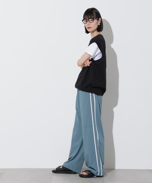 「Apo(s)ture」 イージーパンツ M スミクロ レディース_画像9