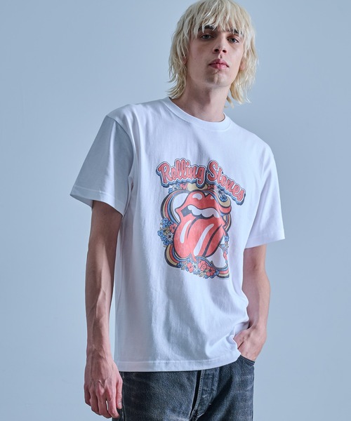TRADMAN'S BONSAI ローリングストーンズ TシャツXL/ホワイト 【公式通販】