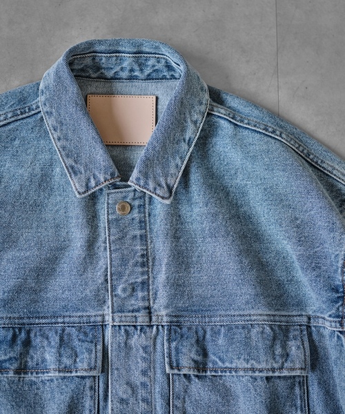 「EDIFICE」 デニムジャケット MEDIUM ブルー系その他 メンズ_画像5
