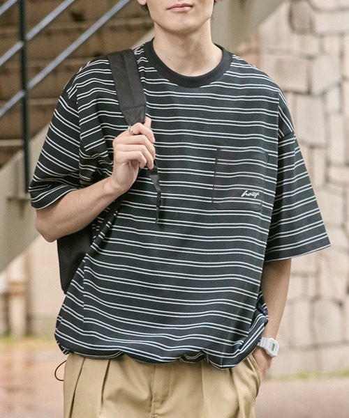 HECT tシャツ 速乾 「HECT」One Point Logo Drawstring S/S Pocket Tee