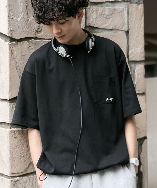HECT tシャツ 速乾 「HECT」One Point Logo Drawstring S/S Pocket Tee