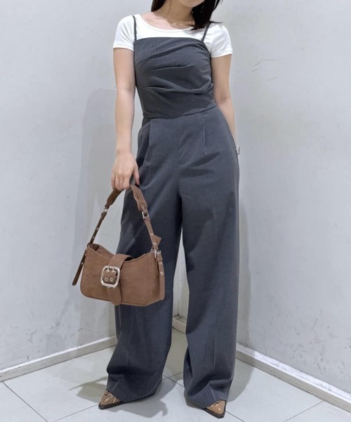 MOUSSY（マウジー） オールインワン TUCKED WAIST BARE オールインワン