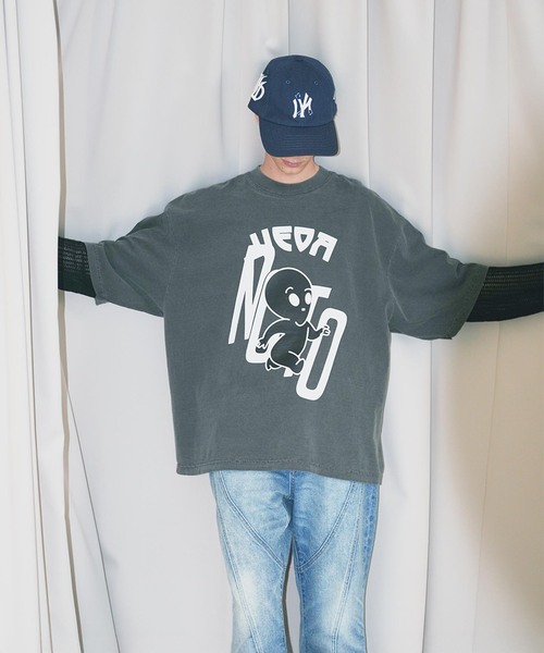 JieDa（ジエダ） tシャツ × NOCTO ARCHIVE 別注 ALIEN OVER SIZE TEE