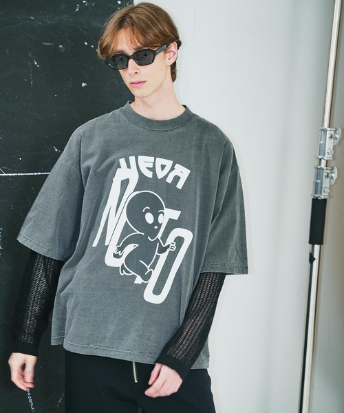 JieDa（ジエダ） tシャツ × NOCTO ARCHIVE 別注 ALIEN OVER SIZE TEE