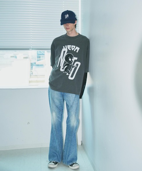 JieDa（ジエダ） tシャツ × NOCTO ARCHIVE 別注 ALIEN OVER SIZE TEE
