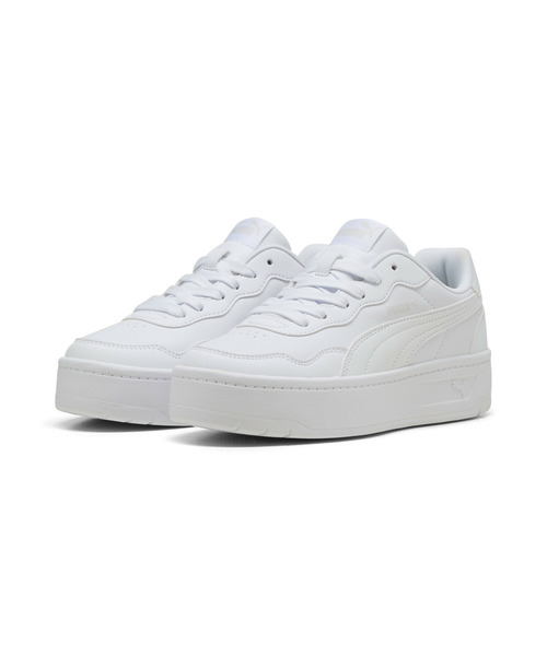 「PUMA」 ローカットスニーカー 23.5cm ホワイト×ブラック レディース_画像2