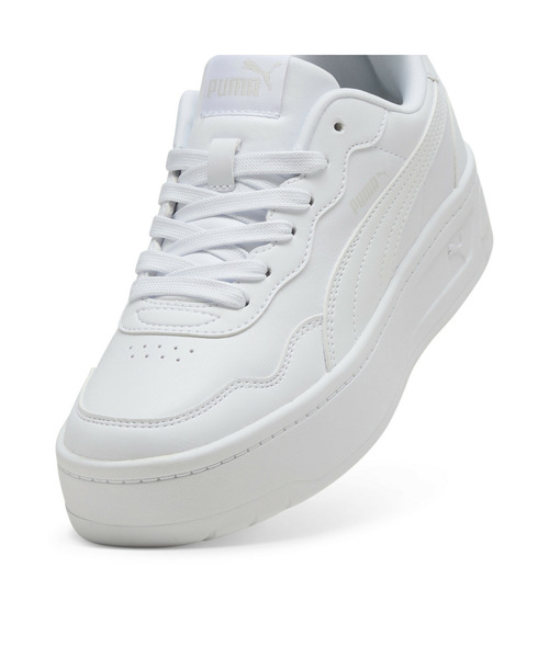 「PUMA」 ローカットスニーカー 23.5cm ホワイト×ブラック レディース_画像6