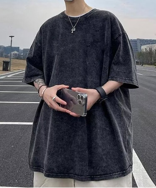 「NEW GENTLEMAN」 半袖Tシャツ L ブラウン メンズ_画像9