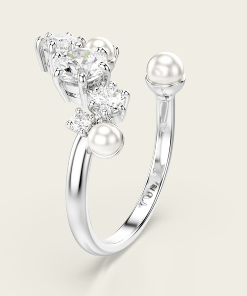 【ゆなさま専用】SWAROVSKI リング　50 SWAROVSKI（スワロフスキー） リング 55 ホワイト レディース