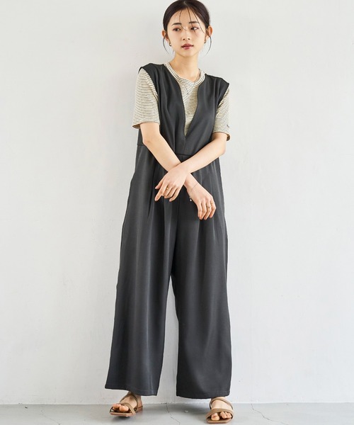 「mil」 オールインワン S ベージュ レディース_画像6