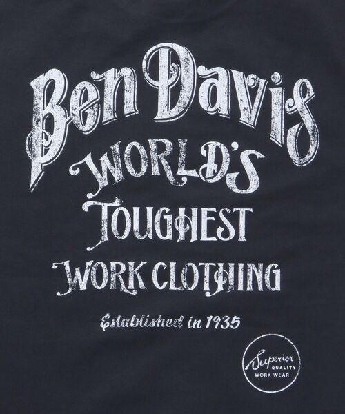 「BEN DAVIS」 半袖Tシャツ MEDIUM ブラック メンズ_画像3