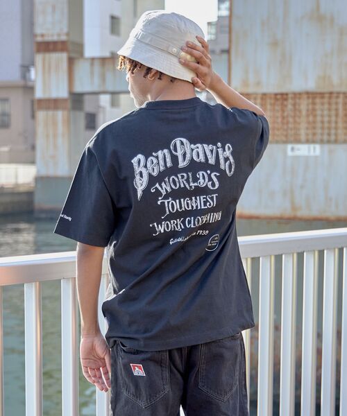 「BEN DAVIS」 半袖Tシャツ MEDIUM ブラック メンズ_画像4