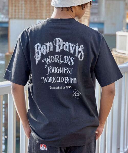 「BEN DAVIS」 半袖Tシャツ MEDIUM ブラック メンズ_画像6