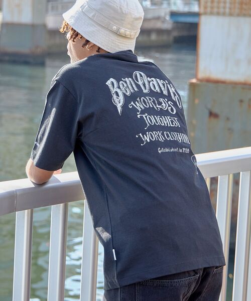 「BEN DAVIS」 半袖Tシャツ MEDIUM ブラック メンズ_画像9