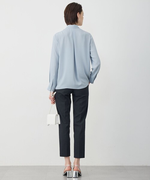 「ICB」 長袖ブラウス LARGE ホワイト レディース_画像7