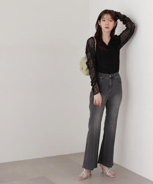 「PROPORTION BODY DRESSING」 長袖ブラウス SMALL ブラック レディース_画像4