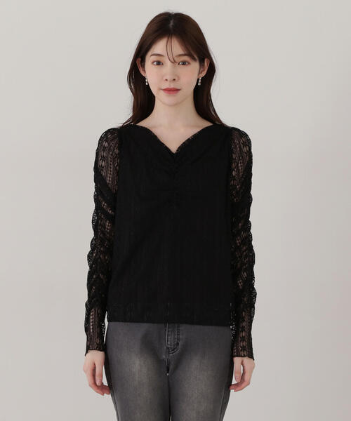 「PROPORTION BODY DRESSING」 長袖ブラウス SMALL ブラック レディース_画像7