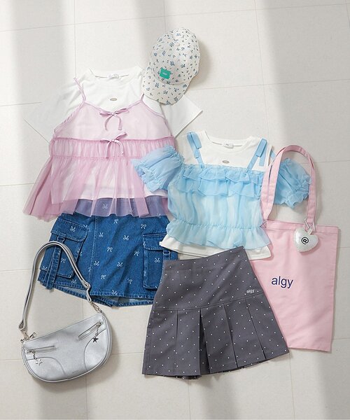 「algy」 「KIDS」キャミソール 150 ブラック キッズ_画像4
