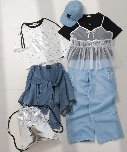 「algy」 「KIDS」キャミソール 150 ブラック キッズ_画像6