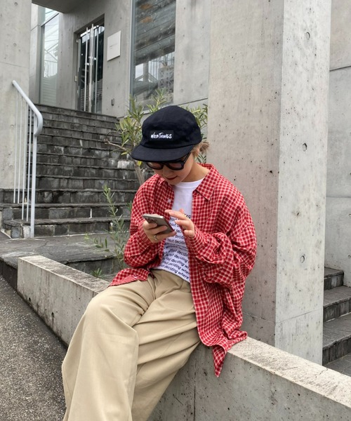 「CIAOPANIC TYPY」 長袖シャツ X-LARGE サックスブルー メンズ_画像4