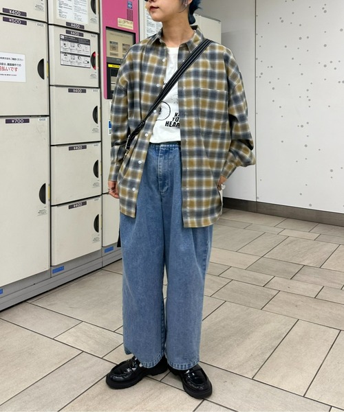 「CIAOPANIC TYPY」 長袖シャツ X-LARGE サックスブルー メンズ_画像9