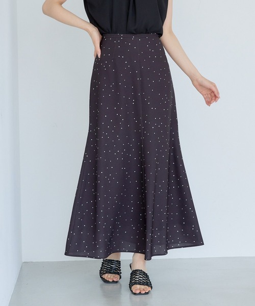 「Andemiu」 フレアスカート SMALL グレー レディース_画像7
