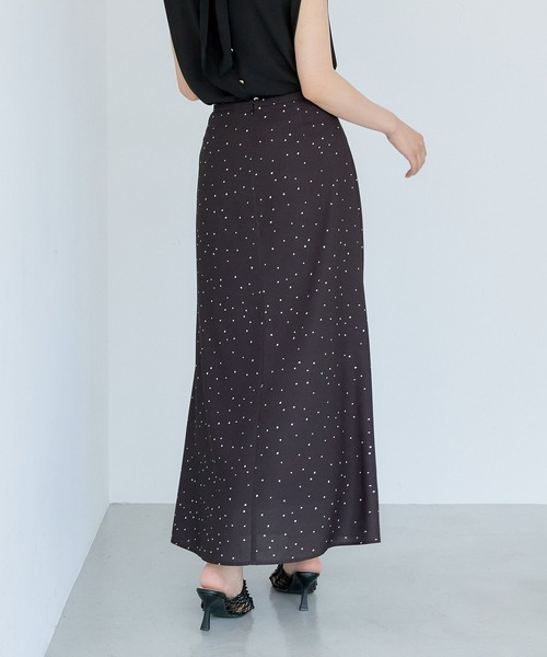 「Andemiu」 フレアスカート SMALL グレー レディース_画像8