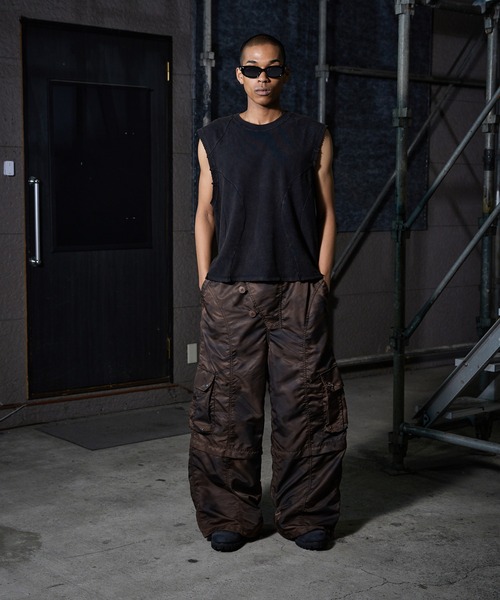 「ANDER HUNK」 カーゴパンツ SMALL ブラウン メンズ_画像4