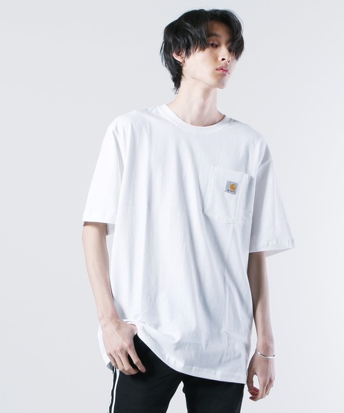 Mサイズ✭ホワイト/半袖Ｔシャツ 01-50361］ 【ワイドシルエットT】スビンプラチナムスムース ボールド