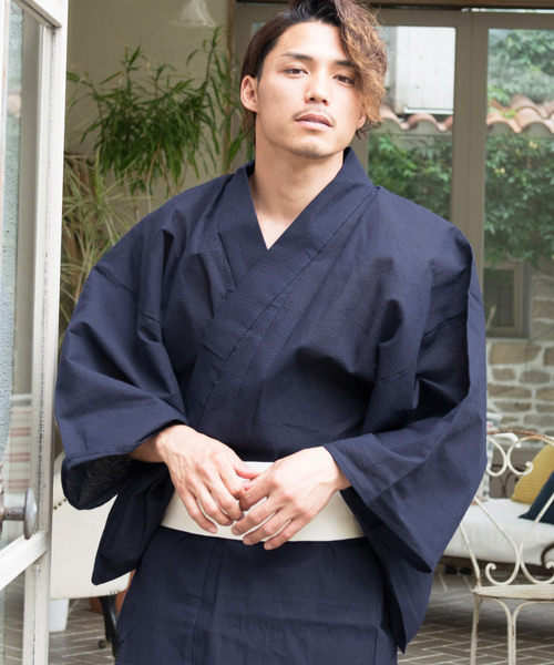 浴衣 しじら織り高級紳士浴衣 浴衣 帯 下駄 3点セット メンズ 男性 ゆかた 黒 紺 白 グレー K Zozotown Paypayモール店 通販 Paypayモール