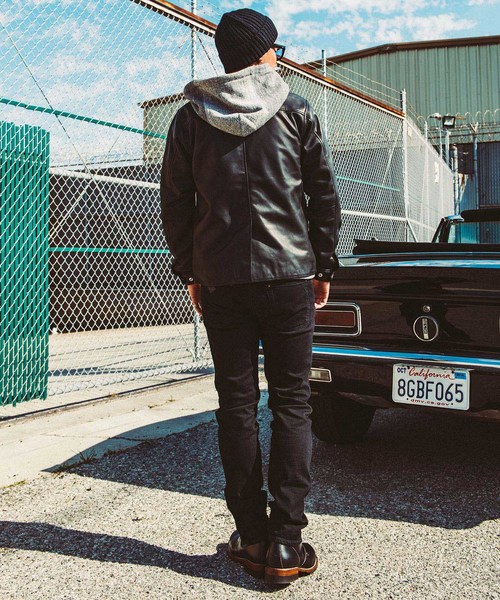 CRIMIE 革ジャン ライダース LEATHER CARDIGAN メンズ