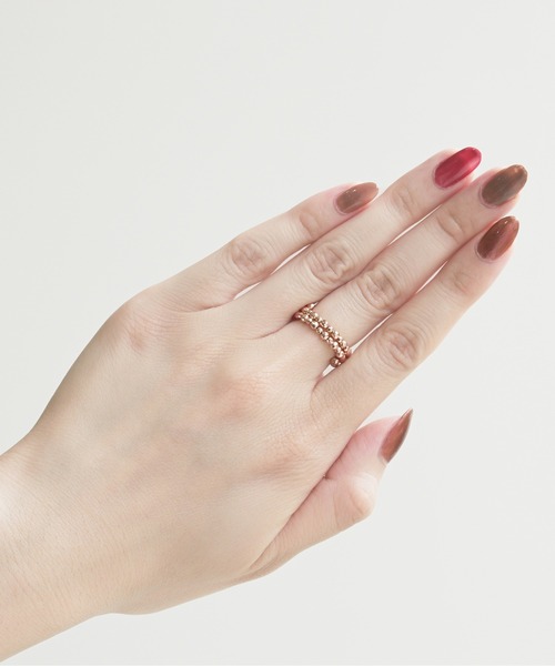Jewel closet by L&Co　スクリューリング11号 Jewel closet by l&co.K10 YG レイヤードリング 11号 - メルカリ