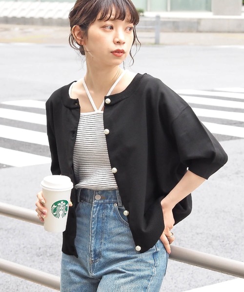 tiptop カーディガン レディース 「ZOZO限定アイテム」パール釦