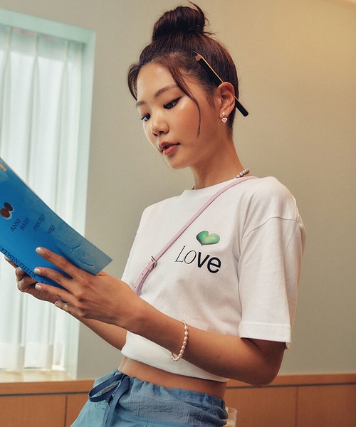 tシャツ Ma Journee(マゾネ)/HEART LOVE T SHIRTS/ハートラブTシャツ レディース Ma Journee(マゾネ)/HEART LOVE T SHIRTS/ハートラブTシャツ（T