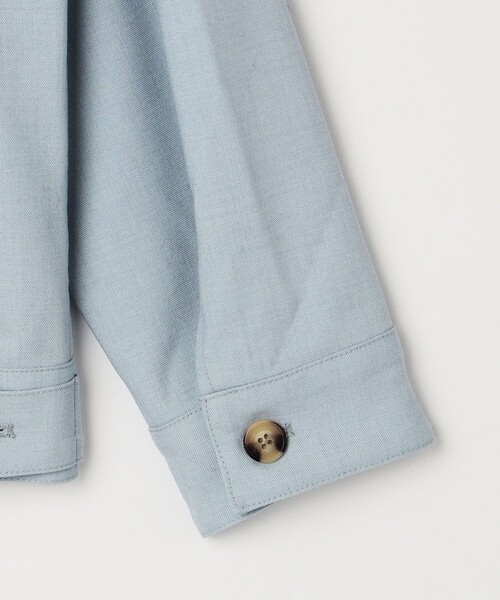 SHIPS any ショート ブルゾン 24FW ライトブルー SHIPS any ブルゾン アウター any: 「手洗い可能」 ショート 24FW