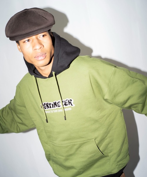 centimeter（センチメーター） パーカー Bicolor logo hoodie メンズ